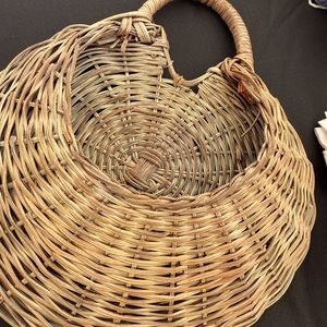 Boho hanging wall basket